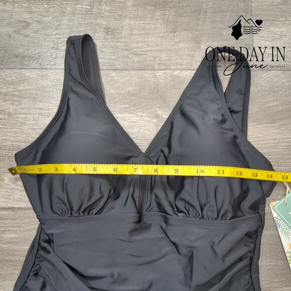 Shekini Twist Front Boyshort Swimdress One Piece Swimsuit Size S - Picture 5 of 8